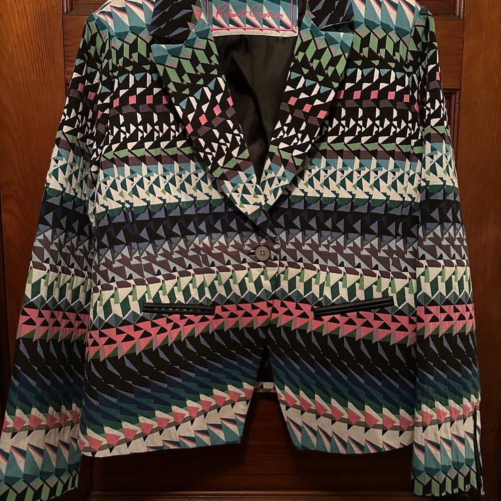 Colorful Geometric Blazer